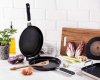 Сковорода-гриль Bergner MasterPro Smart Ø26х6см двойная с антипригарным покрытием