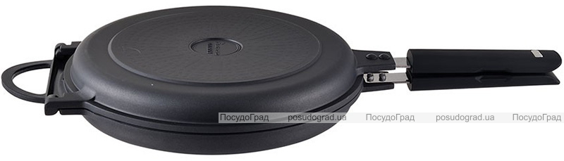 Сковорода-гриль Bergner MasterPro Smart Ø26х6см двойная с антипригарным покрытием
