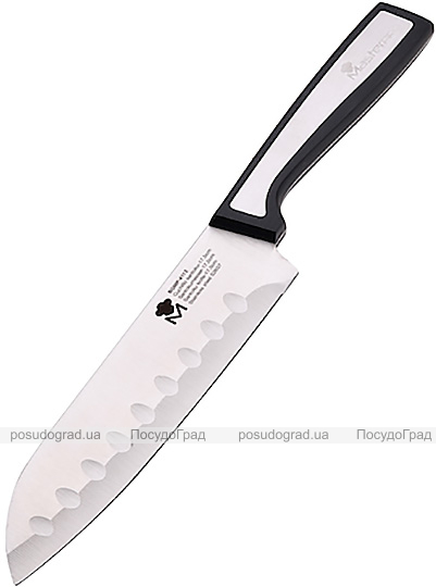 Ніж сантоку MasterPro Sharp 17.5см з нержавіючої сталі, литий