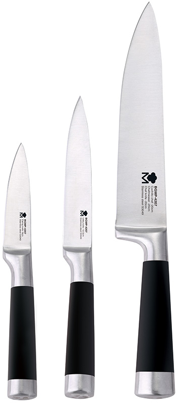 Набір 3 кухонні ножі Bergner MasterPro з нержавіючої сталі