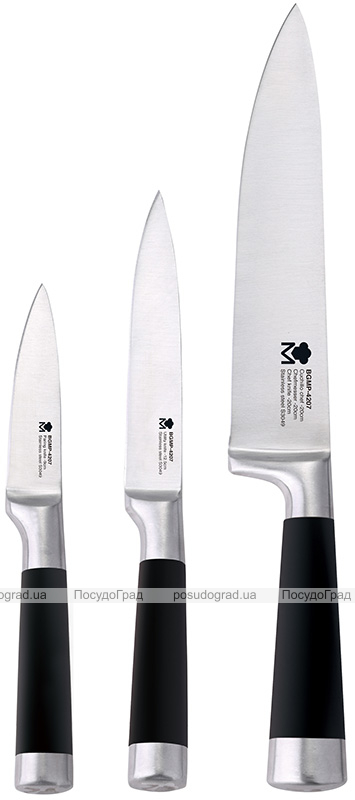 Набір 3 кухонні ножі Bergner MasterPro з нержавіючої сталі