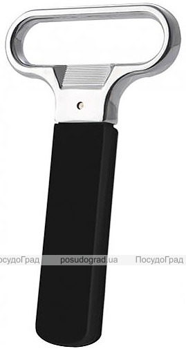 Открывалка для бутылок Bergner MasterPro Cru Oenology 14.5см, цинковый сплав, черный