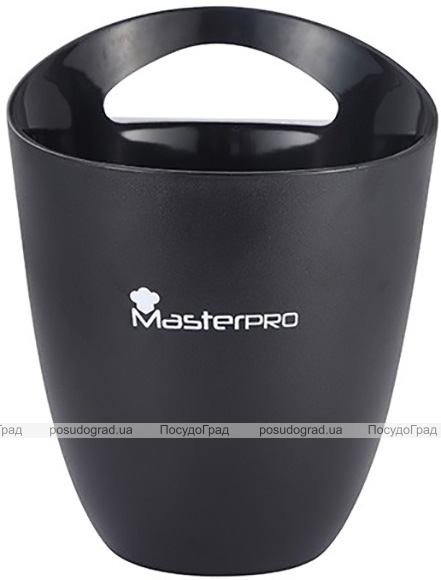 Відро-охолоджувач для пляшок Bergner MasterPro Cru Oenology 3.5л, пластик чорний