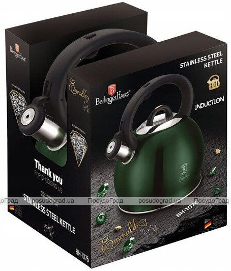 Чайник Berlinger Haus Emerald Collection 3л зі свистком