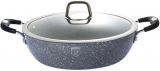 Сотейник Berlinger Haus Grey Stone Ø32см з двома ручками і кришкою, 4.9л