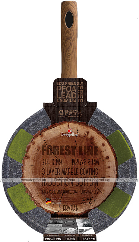 Сковорода блинная Berlinger Haus Forest Line Ø25см, гранитное антипригарное покрытие