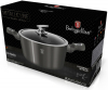 Кастрюля Berlinger Haus Carbon 2.5л, мраморное антипригарное покрытие