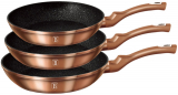 Набір 3 сковороди Berlinger Haus Rose Gold Ø20см, Ø24см, Ø28см
