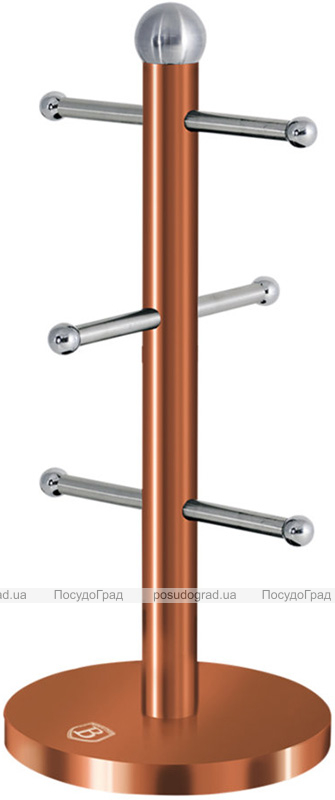 Стійка для 6 чашок Berlinger Haus Rose Gold 15х34см, нержавіюча сталь