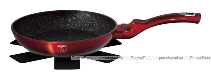 Сковорода Berlinger Haus Black Burgundy Ø24см, мармурове покриття