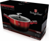 Каструля Berlinger Haus Black Burgundy 4.1л, мармурове покриття