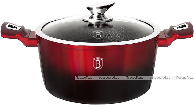 Набір кухонного посуду Berlinger Haus Black Burgundy 10 предметів