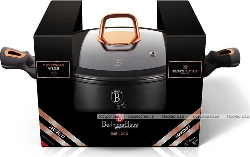Кастрюля Berlinger Haus Black Rose 2.5л с мраморным покрытием