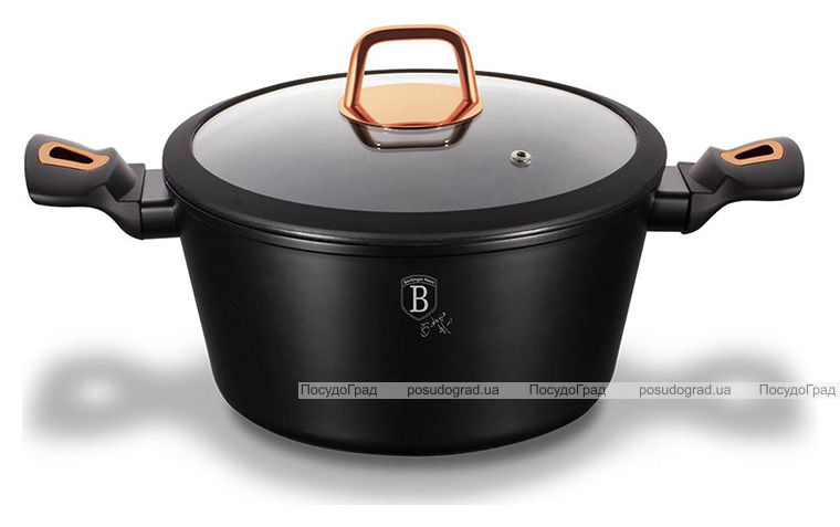 Кастрюля Berlinger Haus Black Rose 2.5л с мраморным покрытием