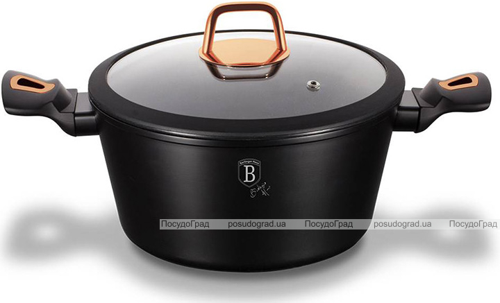 Кастрюля Berlinger Haus Black Rose 4.1л с мраморным покрытием