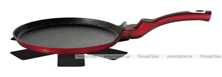 Сковорода для млинців Berlinger Haus Black Burgundy Ø25см, мармурове покриття