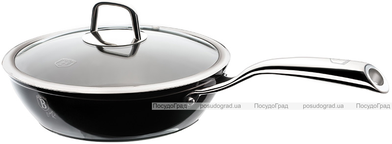 Сотейник Berlinger Haus Black Royal Ø24см со стеклянной крышкой