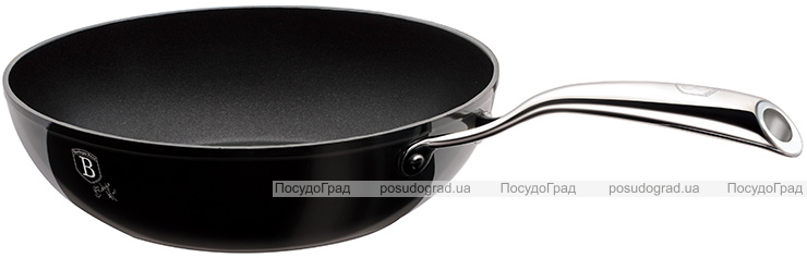 Сковорода-вок Berlinger Haus Black Royal Ø28см, титановое антипригарное покрытие