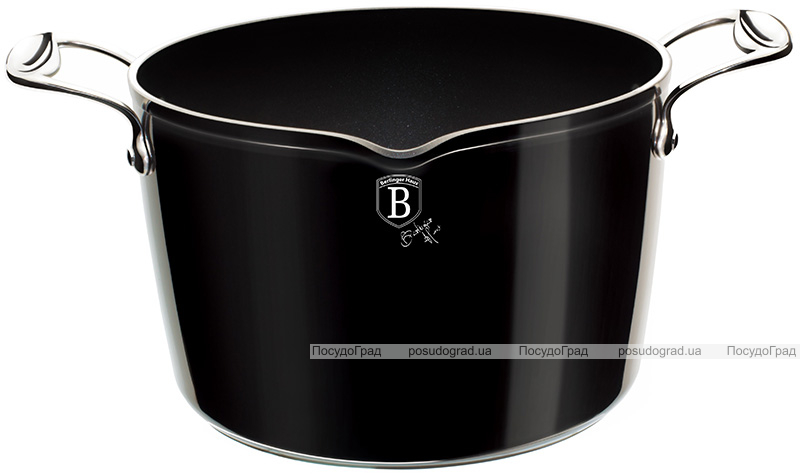 Кастрюля Berlinger Haus Black Royal 6л с крышкой-дуршлагом