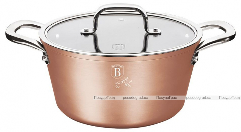 Кастрюля Berlinger Haus Bronze Titan 2.5л с титановым покрытием
