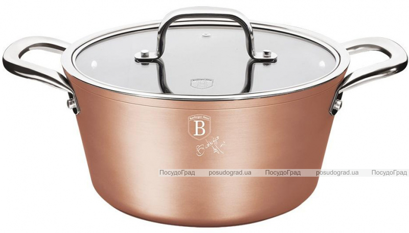 Кастрюля Berlinger Haus Bronze Titan 4.1л с титановым покрытием