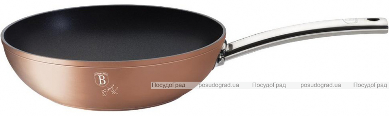 Сковорода-вок Berlinger Haus Bronze Titan Ø28см с титановым покрытием