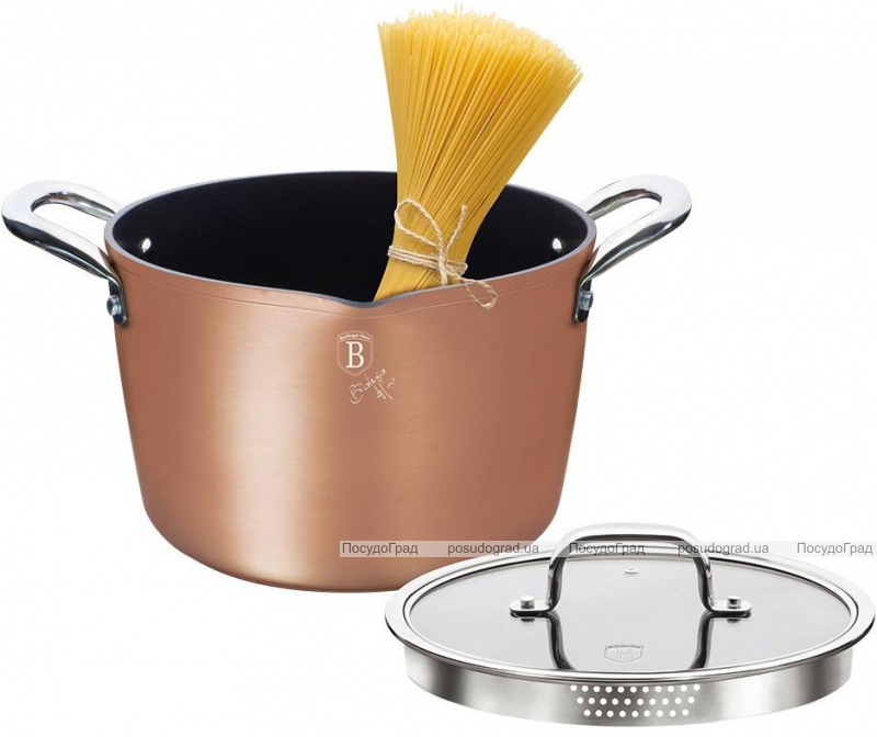 Кастрюля Berlinger Haus Bronze Titan 6л с титановым покрытием