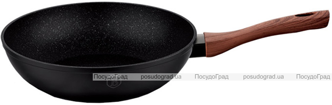 ВОК-сковорода Berlinger Haus Ebony Rosewood Ø28см (3.2л), мармурове антипригарне покриття