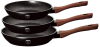 Набір 3 сковороди Berlinger Haus Ebony Rosewood Ø20см, Ø24см, Ø28см