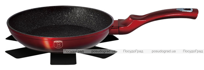 Сковорода Berlinger Haus Black Burgundy Ø26см, мраморное покрытие