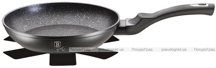 Сковорода Berlinger Haus Black Silver Ø28см с мраморным покрытием
