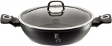 Сотейник Berlinger Haus Black Silver Ø28см с крышкой, мраморное покрытие