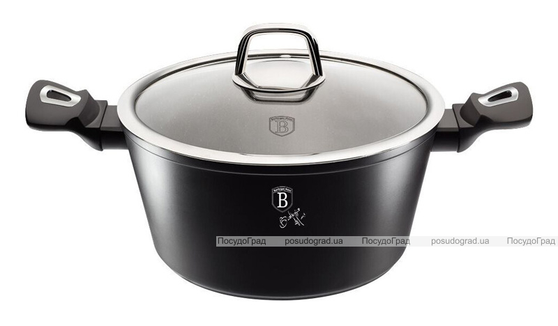 Кастрюля Berlinger Haus Black Silver 2.5л с мраморным покрытием