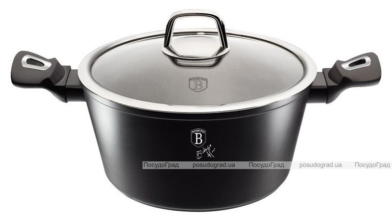 Кастрюля Berlinger Haus Black Silver 4.1л с мраморным покрытием