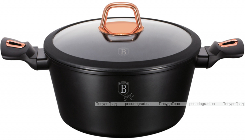 Кастрюля Berlinger Haus Black Rose 6.1л с мраморным покрытием