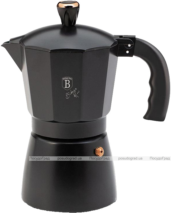 Кавоварка гейзерна Berlinger Haus Black Rose на 6 чашок