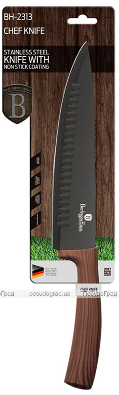 Ніж кухарський Berlinger Haus Ebony Rosewood 20см, нержавіюча сталь