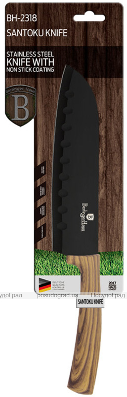 Ніж сантоку Berlinger Haus Ebony Maple 17.5см, нержавіюча сталь
