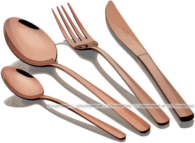 Набор столовых приборов Berlinger Haus Rose Gold 24 предмета, глянец