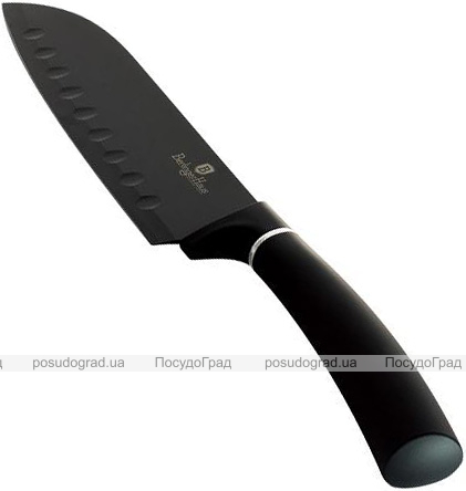 Ніж сантоку Berlinger Haus Black Royal 17.5см з алмазним покриттям