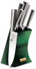 Набір 5 ножів Berlinger Haus Emerald Collection литі, на підставці
