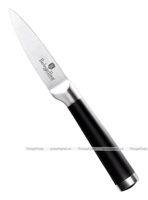 Ніж для чистки овочів Berlinger Haus Black Silver 9см з нержавіючої сталі, литий