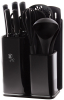 Кухонний набір Berlinger Haus Carbon 5 ножів і кухонні аксесуари, на підставці