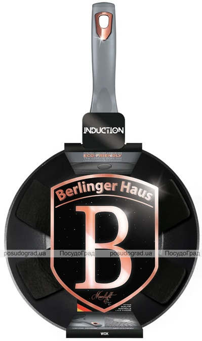 Сковорода-вок Berlinger Haus Moonlight Edition Ø28см с титановым покрытием