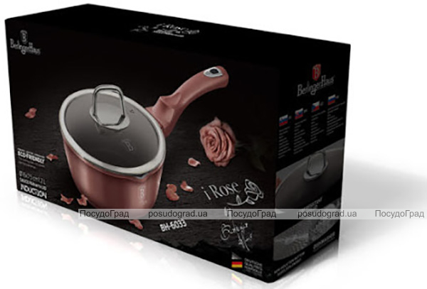 Ківш Berlinger Haus I-Rose 1.2л з титановим покриттям, з кришкою