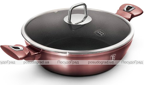 Сотейник Berlinger Haus I-Rose Ø28см с титановым покрытием, с крышкой