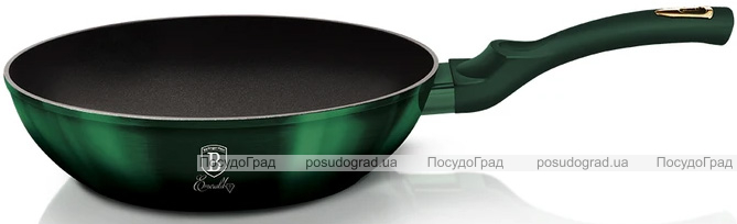 Сковорода-вок Berlinger Haus Emerald Collection Ø28см с титановым покрытием