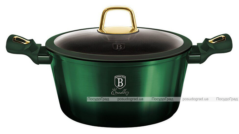 Кастрюля Berlinger Haus Emerald Collection 4.1л с титановым покрытием