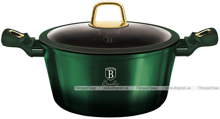 Кастрюля Berlinger Haus Emerald Collection 6.1л с титановым покрытием