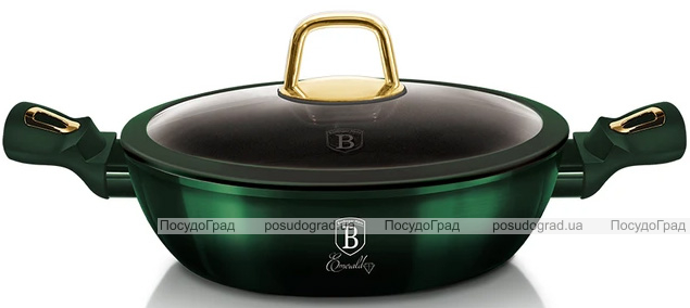 Сотейник Berlinger Haus Emerald Collection Ø28см с титановым покрытием, с крышкой